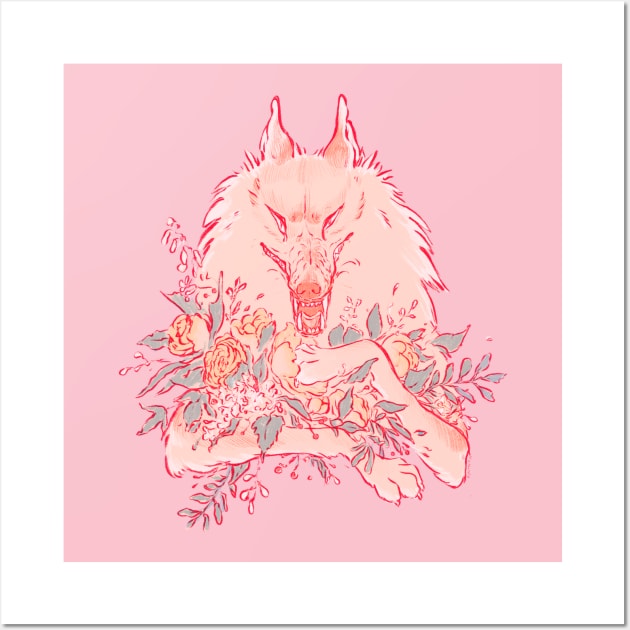 Werewolf bouquet Wall Art by EricaFeldArt